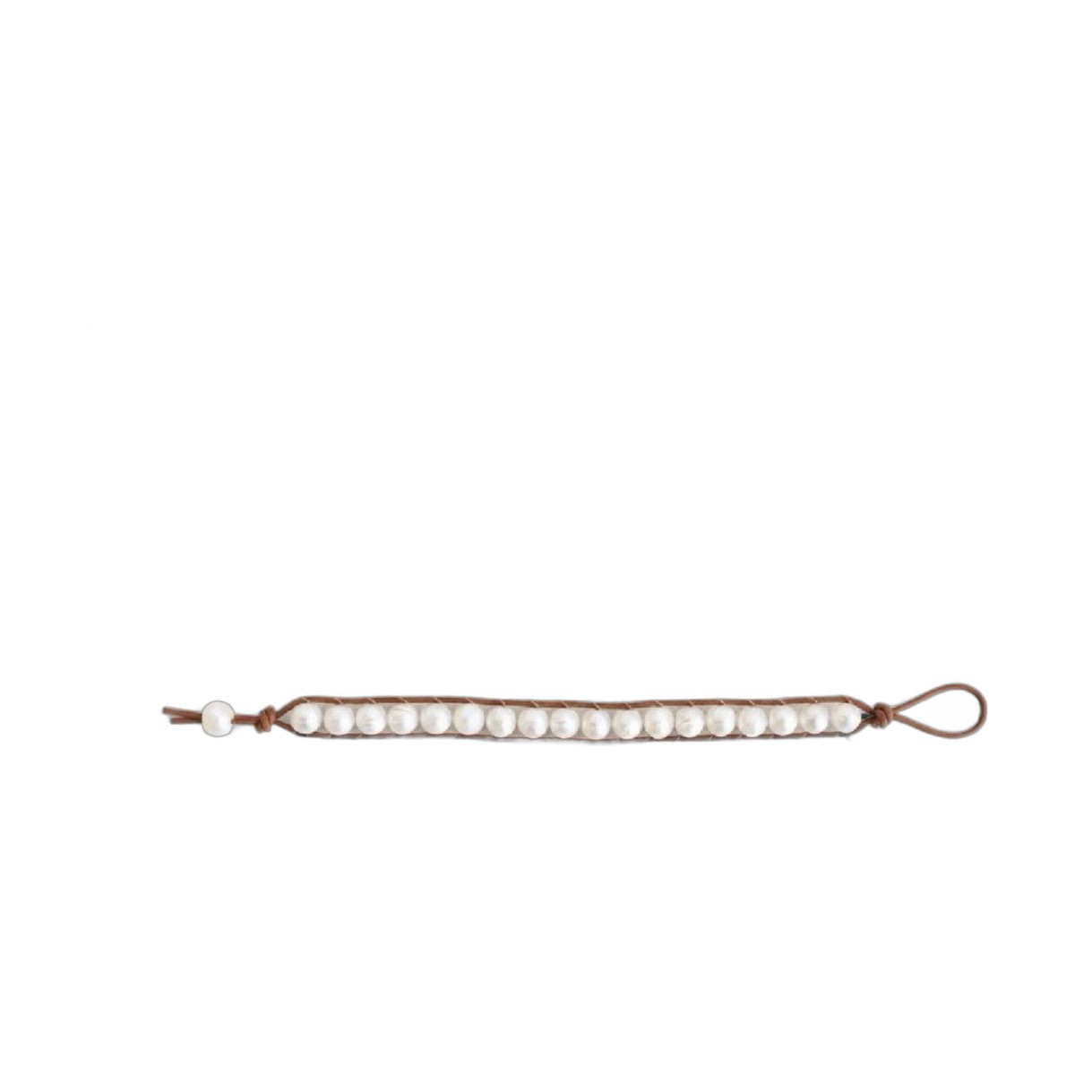 Fine Pearl Line Bracelet