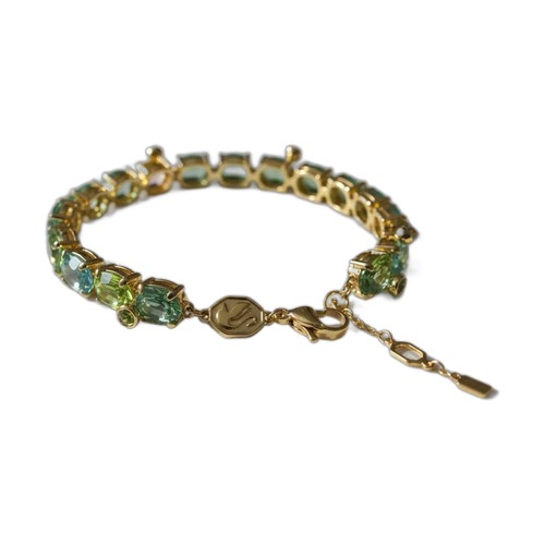 Peridot & Gemstone Line Bracelet