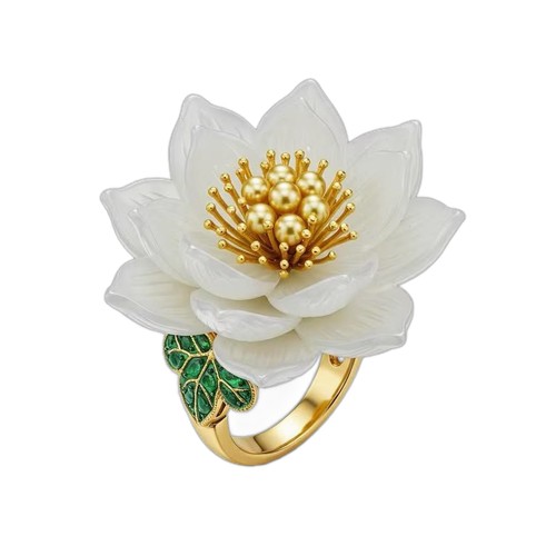 White Lotus Ring